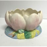 Clarice Cliff Newport Pottery 1930s Pink Water-lilly Lotus bowl