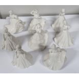 Eight RARE Wade 'My fair lady figurines.