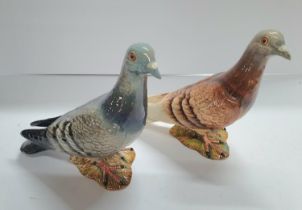 Two various Beswick Pigeons, impressed marks 1383 (2)