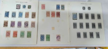 New Zealand QV postal fiscals including mainly high value used and a 2 shilling MU example (27)