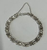 Silver 3 bar gate bracelet (5.2g)