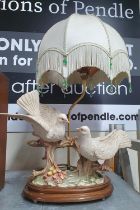 Capodimonte doves Lamp