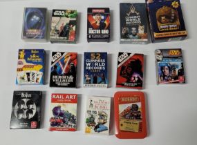 Quantity of playing cards including Starwars, Angrybirds and doctor who (Qty)