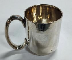 Silver hallmarked tankard engraved "J.M.B. 1924" 100 grams