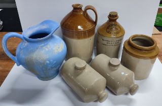 Collection of stoneware flagons etc. (Qty)