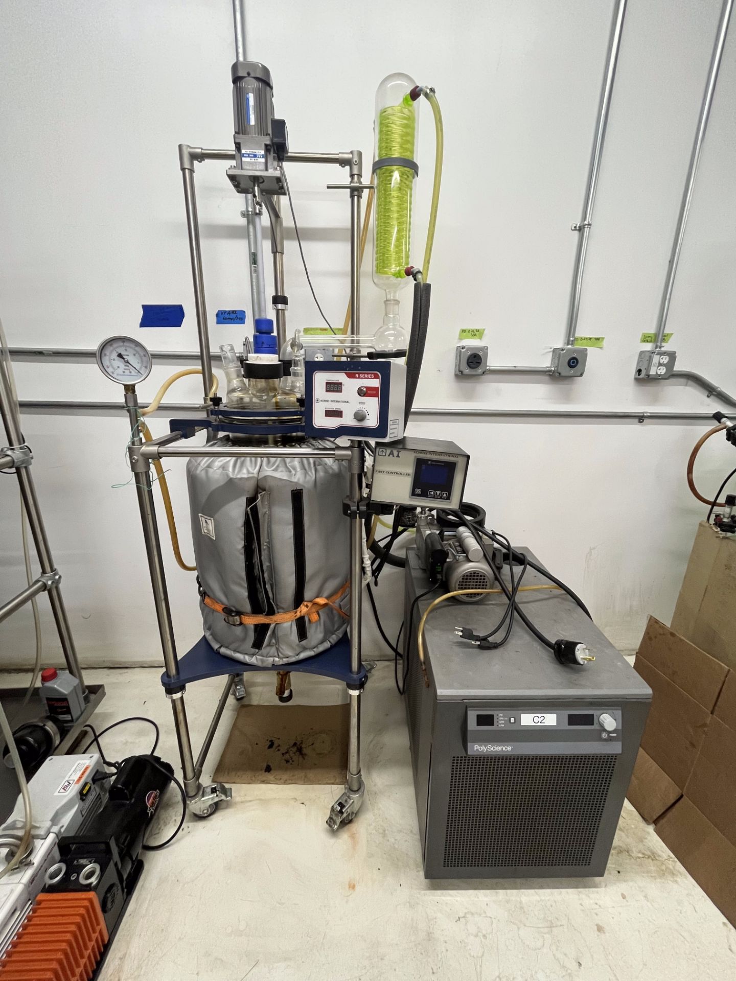 Used Across International 50 L Jacketed Glass Reactor