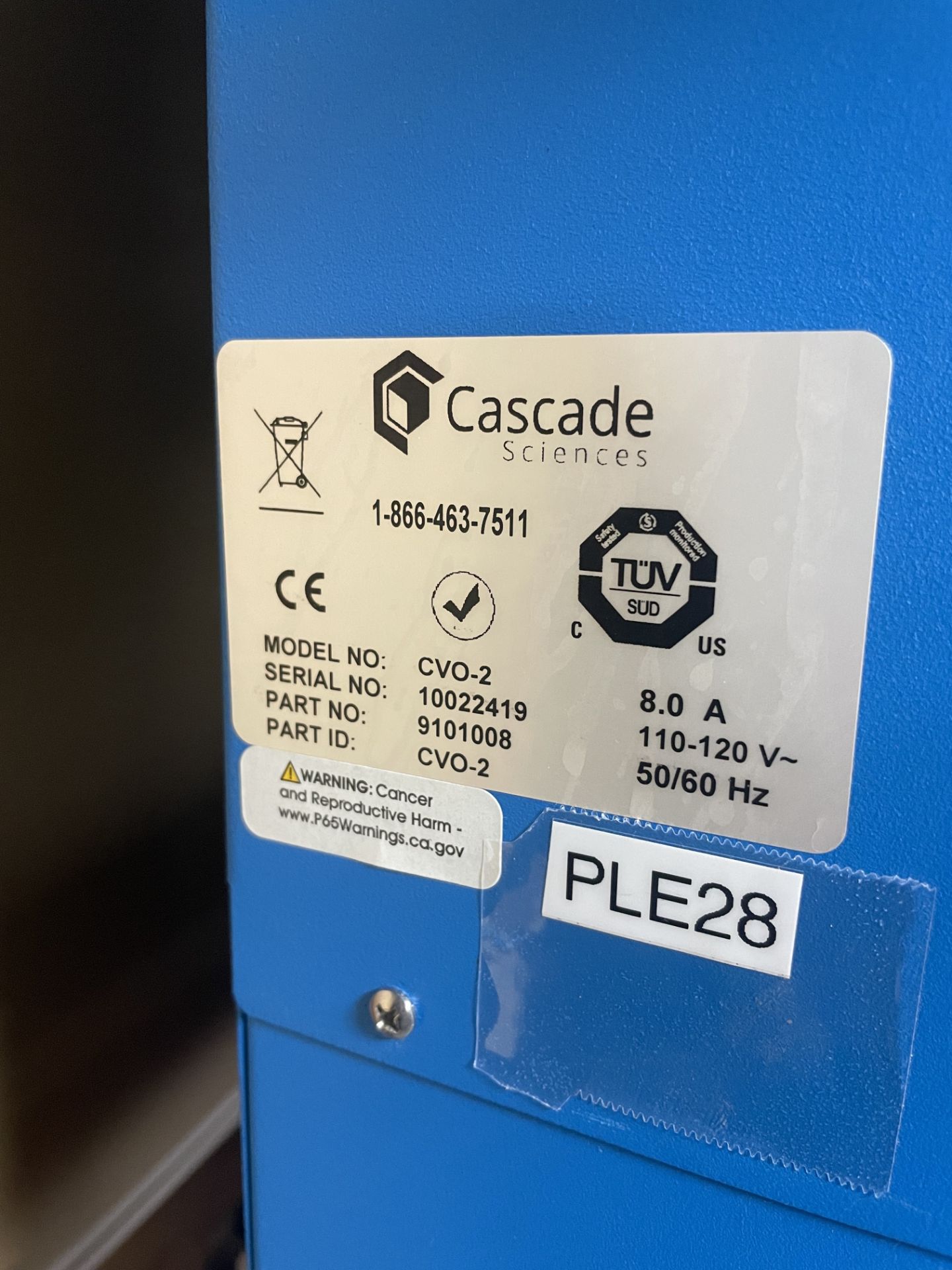 Used Cascade Sciences Vacuum Oven. Model CVO-2 w/ Edwards Vacuum Pump Model E2M30 - Image 5 of 11