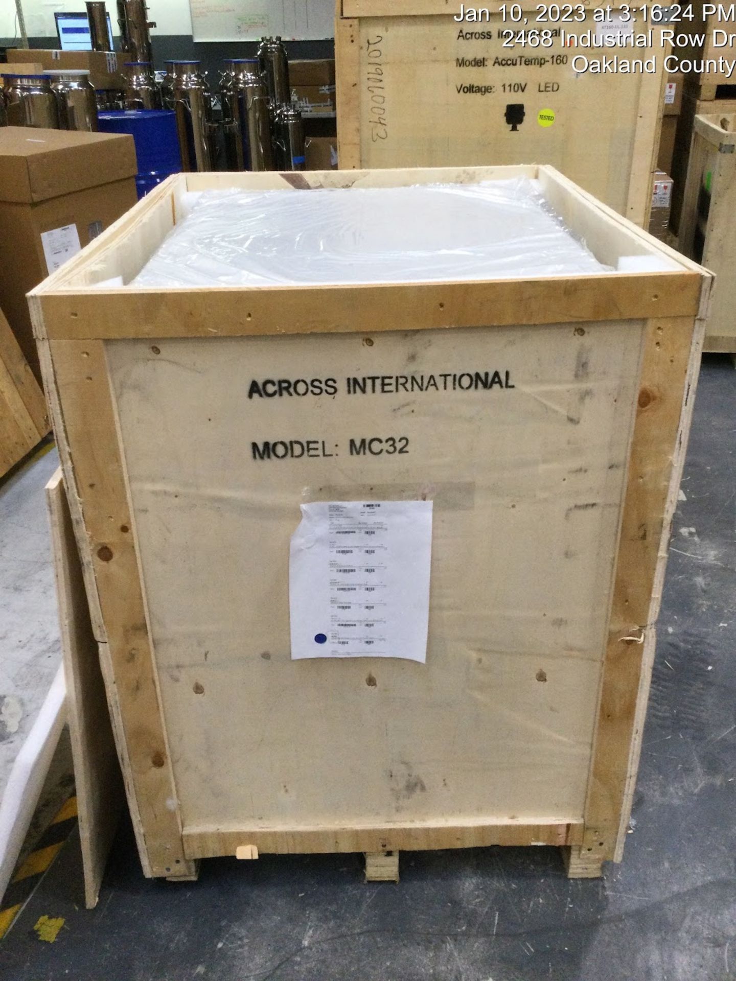 New/Unused Across International (2) Oven 3.2 CuFt Package w/ Cart Cold Trap & Pump. Both Model AT32