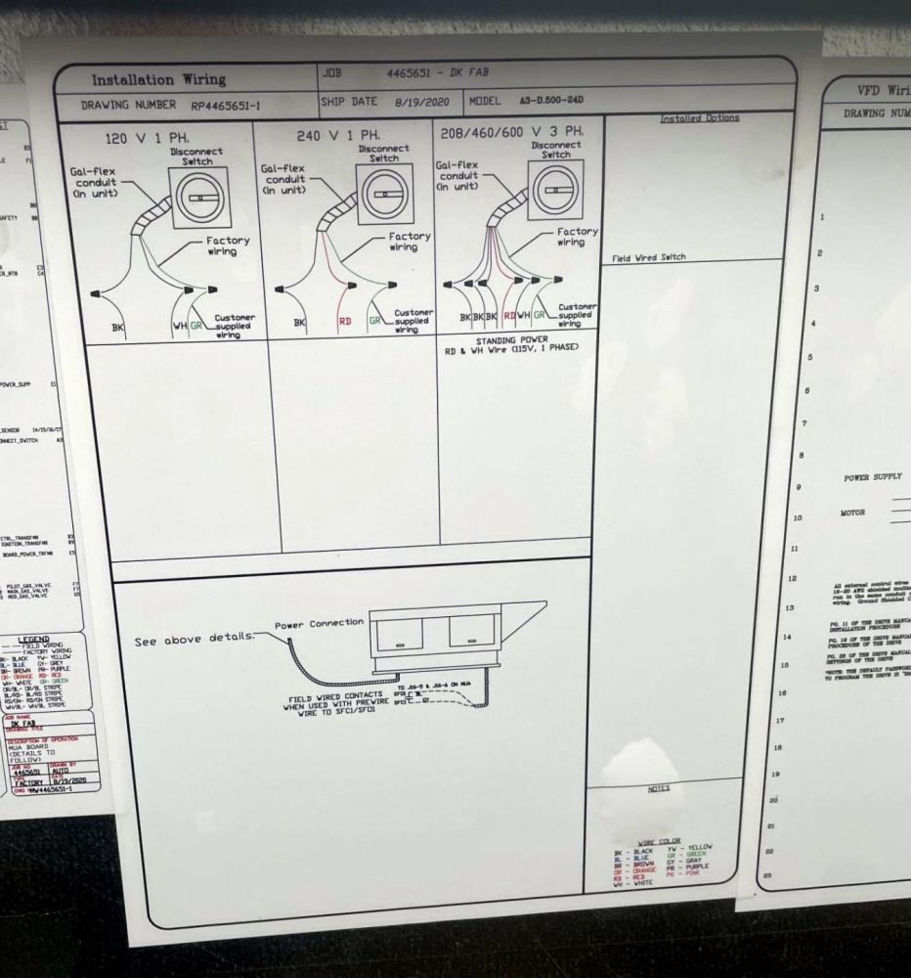 Used CaptiveAire Direct Gas Fired Heated Make Up Air Unit w/24" Fan & 12" Burner. Model A3-D.500-24D - Image 21 of 24