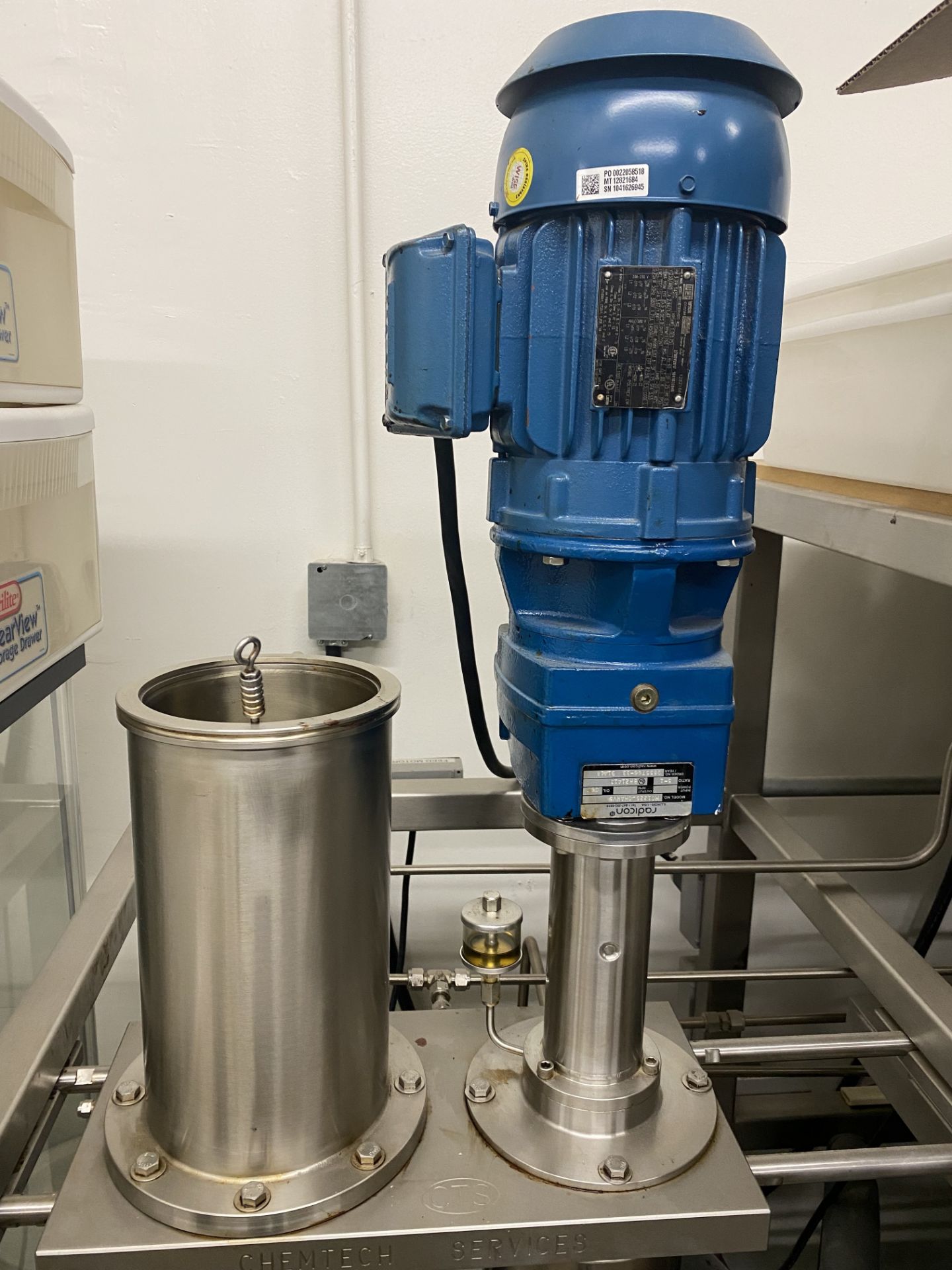 Used ChemTech Wiped Film Distillation Unit Model KDT 10 w/ Leybold Turbo Vac 90i - Image 13 of 26