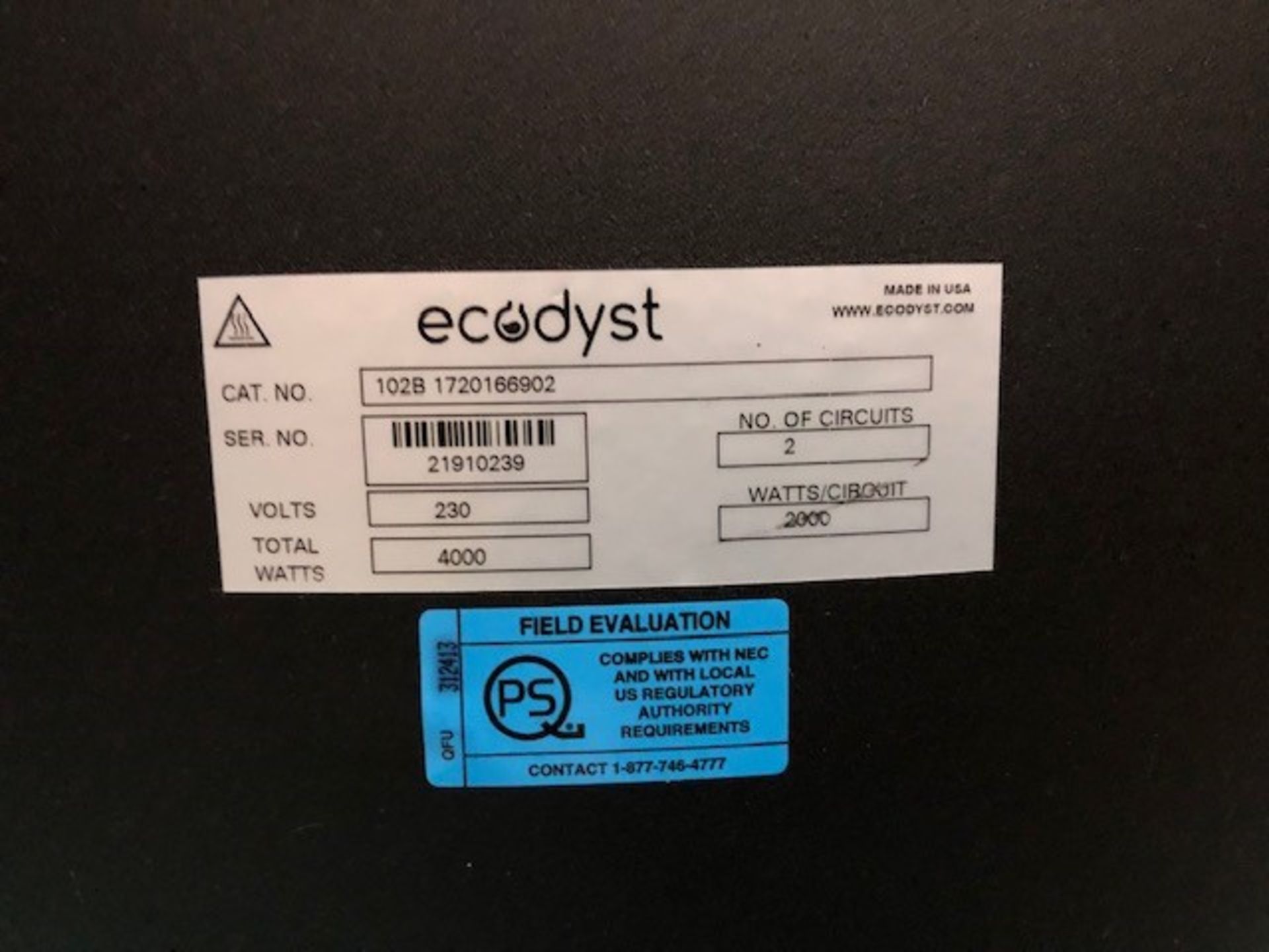 Used Ecodyst EcoChyll X7 22L Rotary Evaporator System. Model EC999 - Image 11 of 20