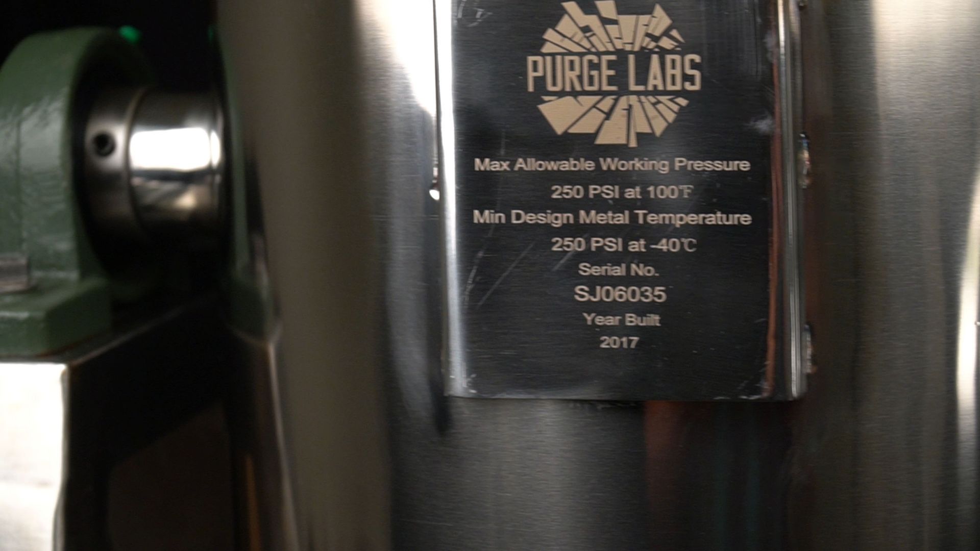 Used Purge Labs Closed Loop Extractor. Capacity of 30 lbs. Model SJ06035. - Image 2 of 5