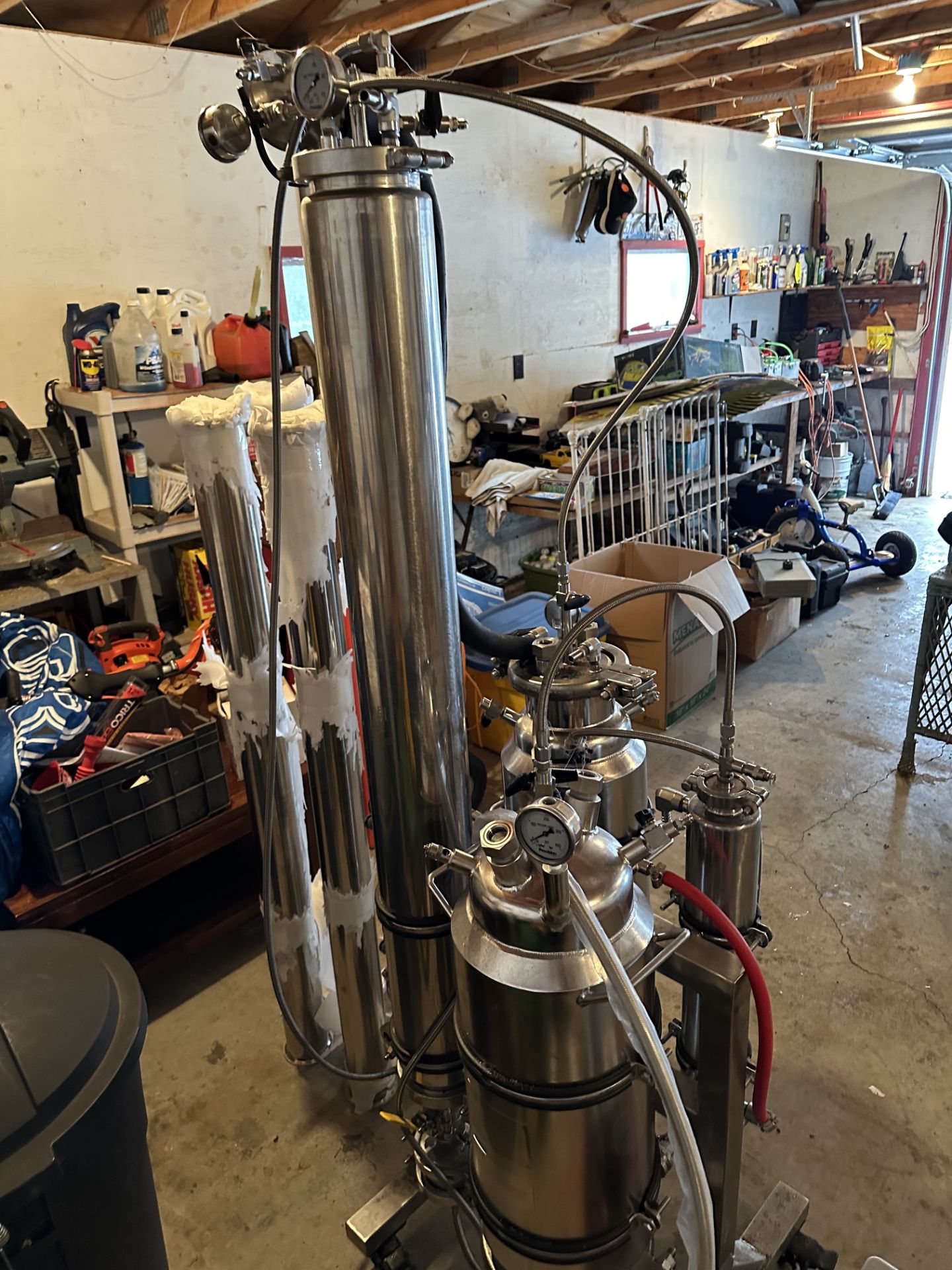 Used Precision Stainless PX1 System w/ Julabo Heater/Chiller, Recirculator, & Solvent Recovery Pump - Image 12 of 35