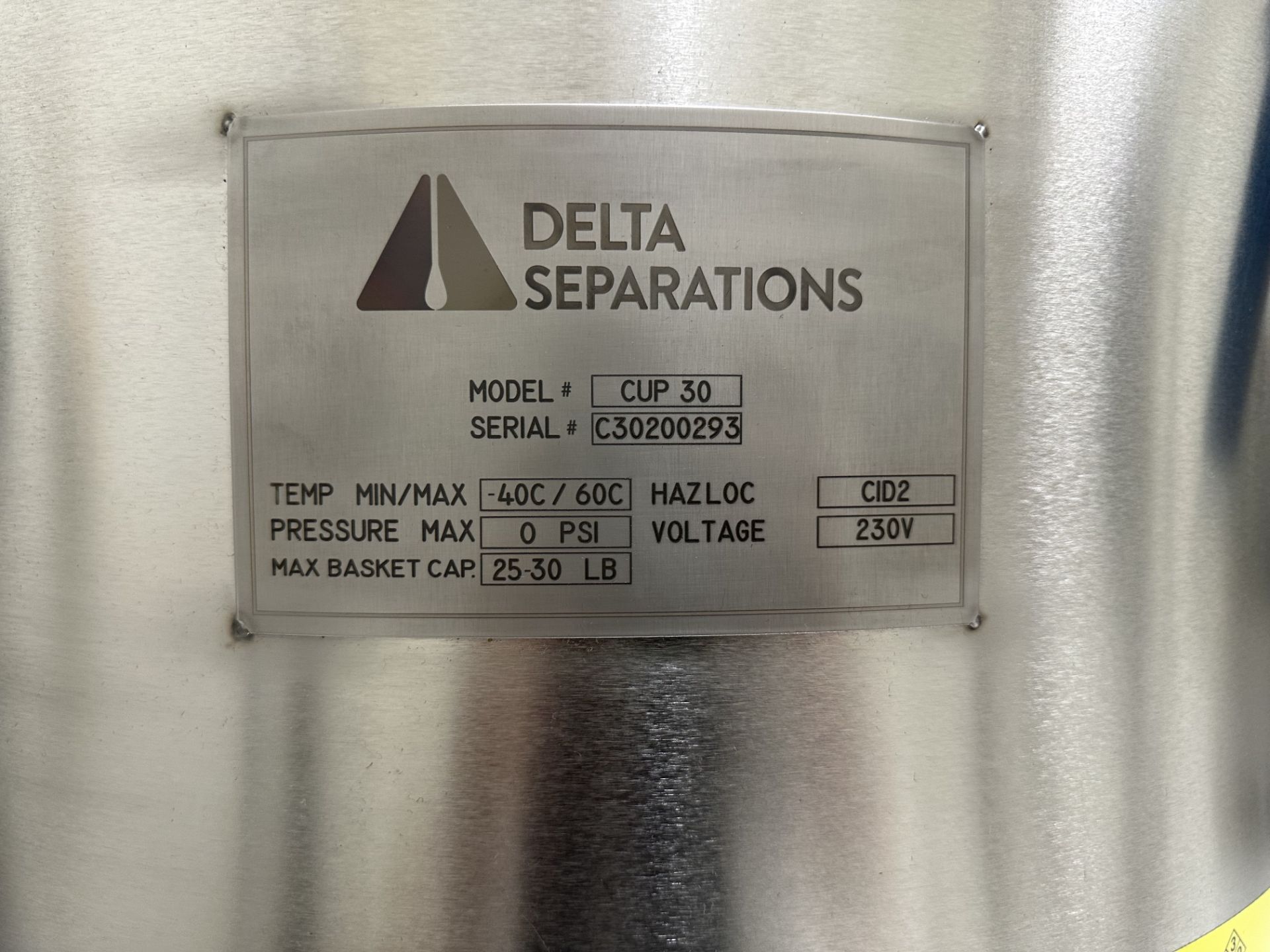 Used- Delta Separations CUP 30 Extraction System. Model CUP 30. - Image 5 of 22