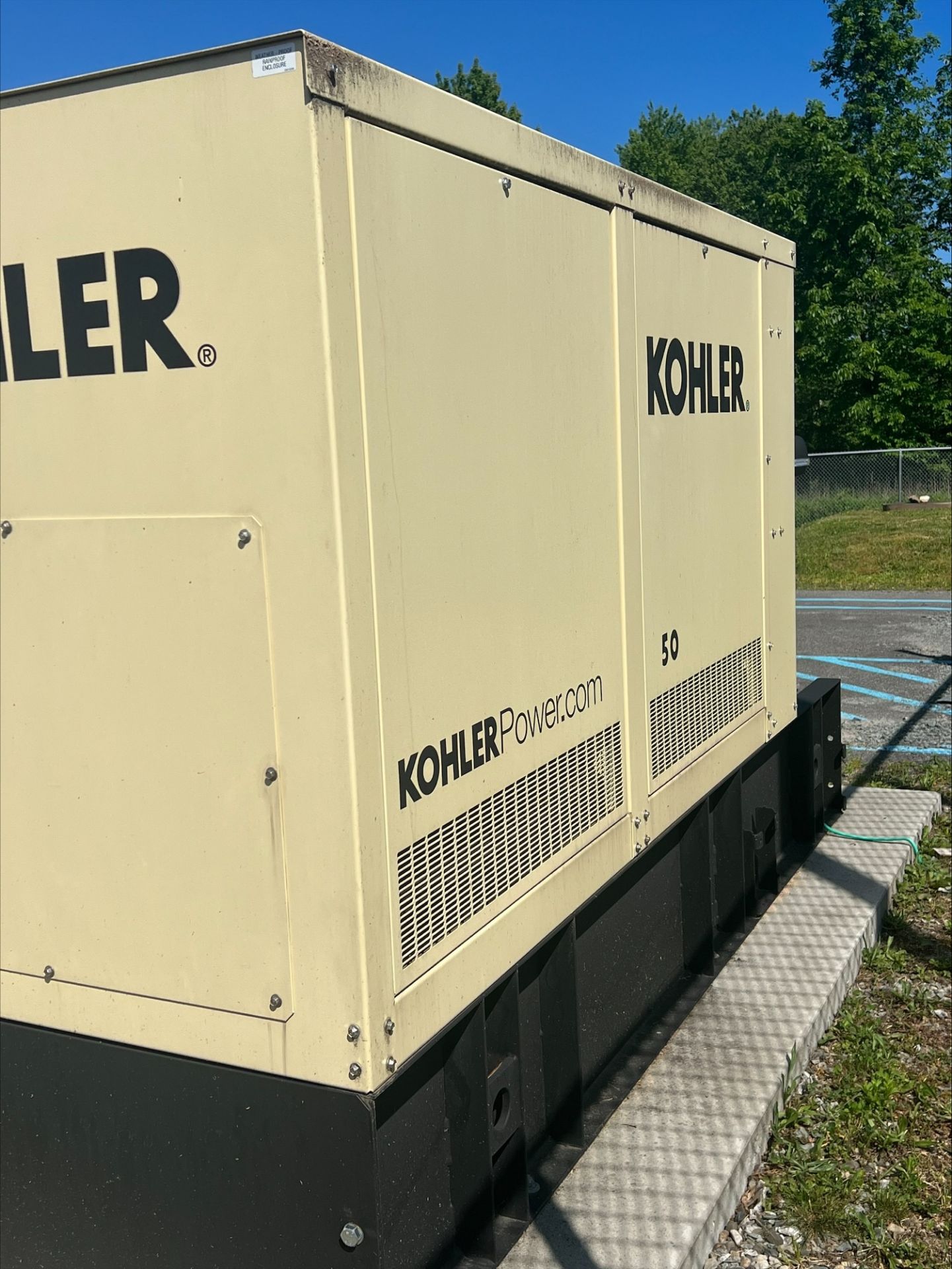 Used Kohler Industrial Diesel Generator w/ Transfer Switch. Model 50REOZK. - Image 5 of 9