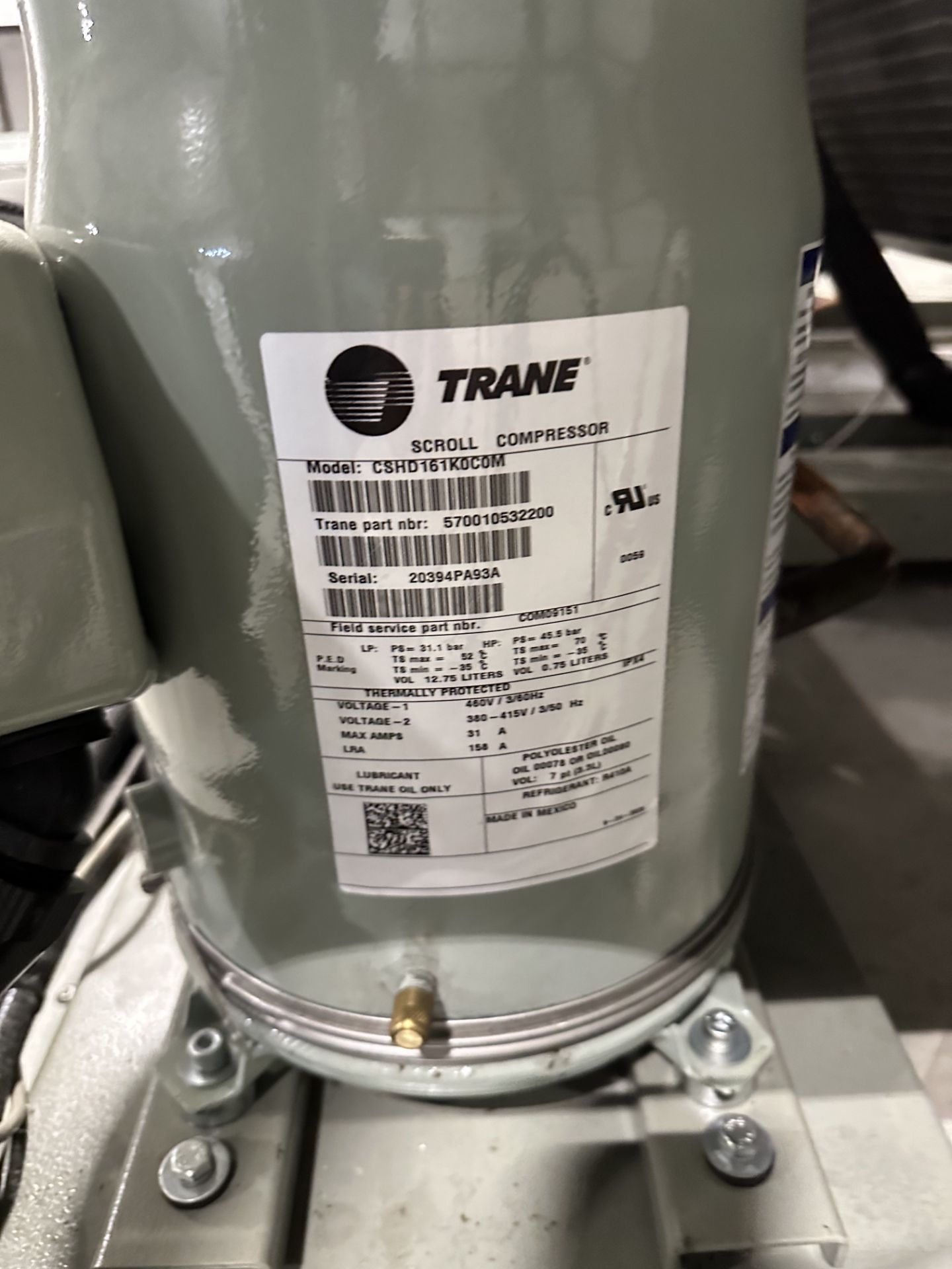 Used Trane Air-Cooled Scroll Chillers. Model CGAM “V”Configuration. - Image 16 of 24
