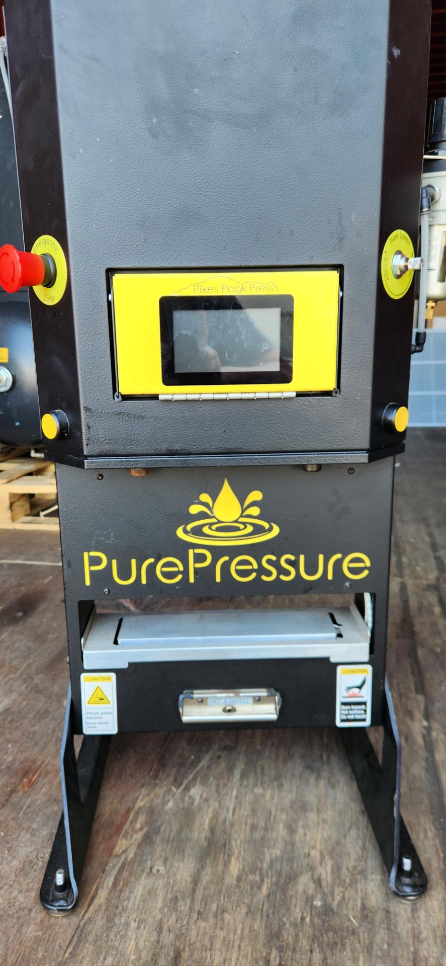 Used Pure Pressure Pikes Peak Rosin Press. Model Pikes Peak