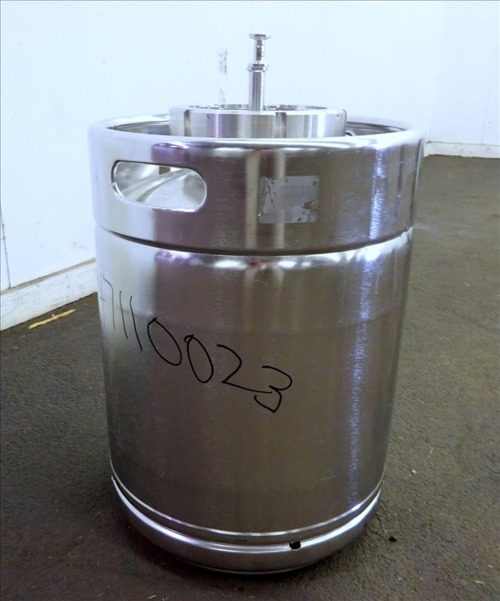 Lot of (5) Used- Bolz Rutten Sterile Storage Systems 13.2 Gallon Pressure Tank. 316L SS, Vertical