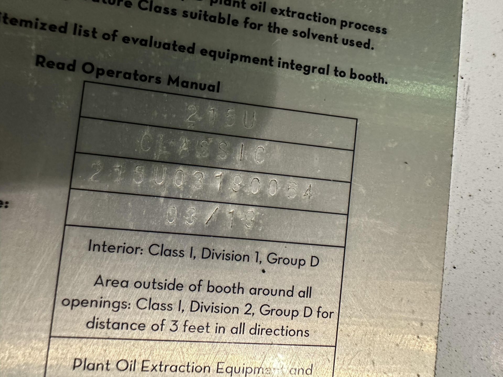 Used Hal Extraction Booth. Model 215U. 215 SqFt. Already Disassembled - Image 4 of 21