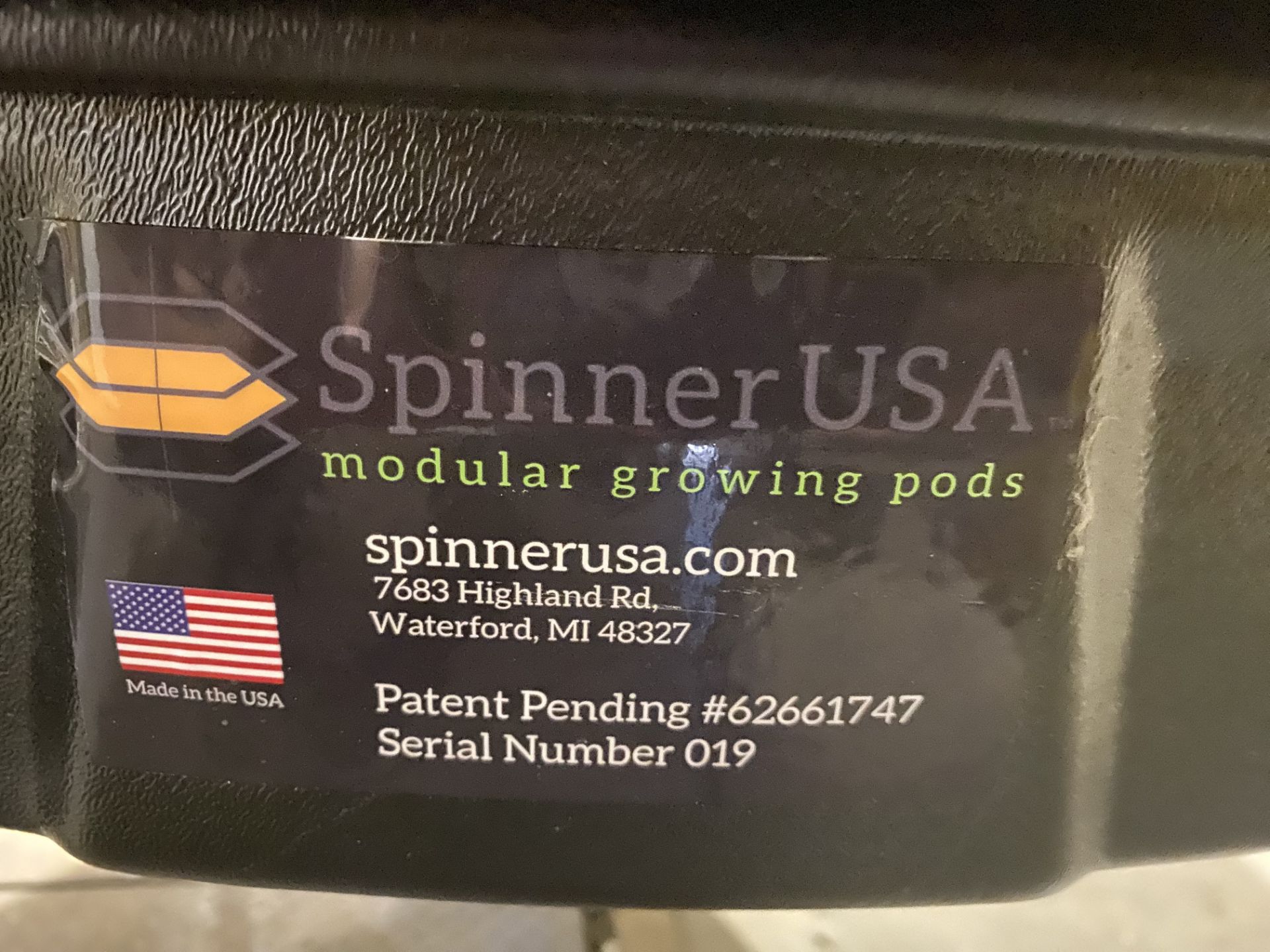 Used Spinner USA Modular Growing Pods XP. Model Double Stack Unit. (SKU 20012) - Image 3 of 3