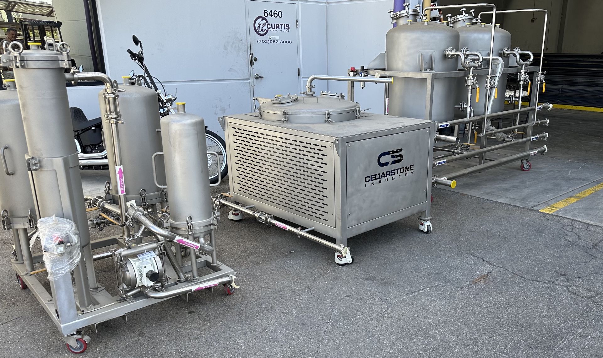 Unused Cedarstone Complete Ethanol Extraction Line w/ FFE, Filtration Skid, Centrifuge System EX200. - Image 2 of 89