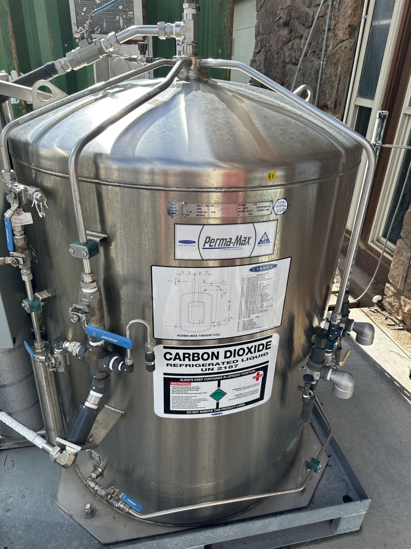 Used Perma-Max Extra High Pressure Microbulk Storage for CO2. Model Perma-Max 1400XHP CO2 PSTR - Bild 6 aus 14