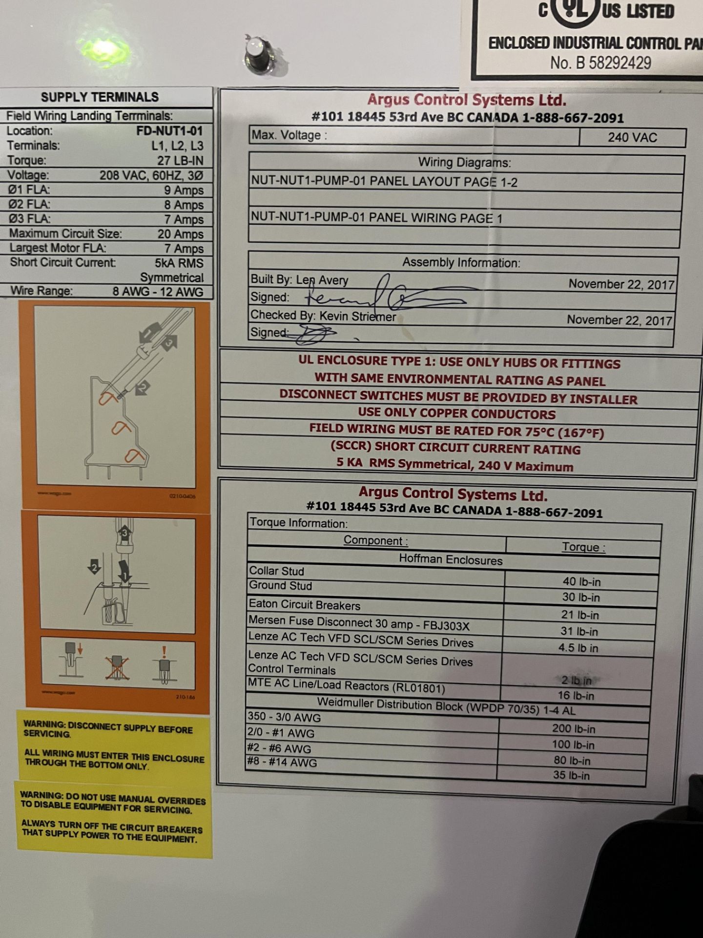 Lot of (2) Used Argus Controls Multi -Feed RM Nutrient Injection System. Model NUT-SYS/RM - Bild 6 aus 9