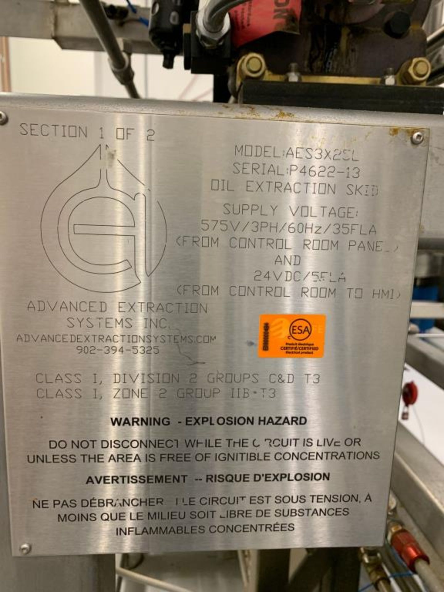 Used Advanced Extraction Systems AES3X25L CO2 Extraction Unit - Bild 8 aus 8