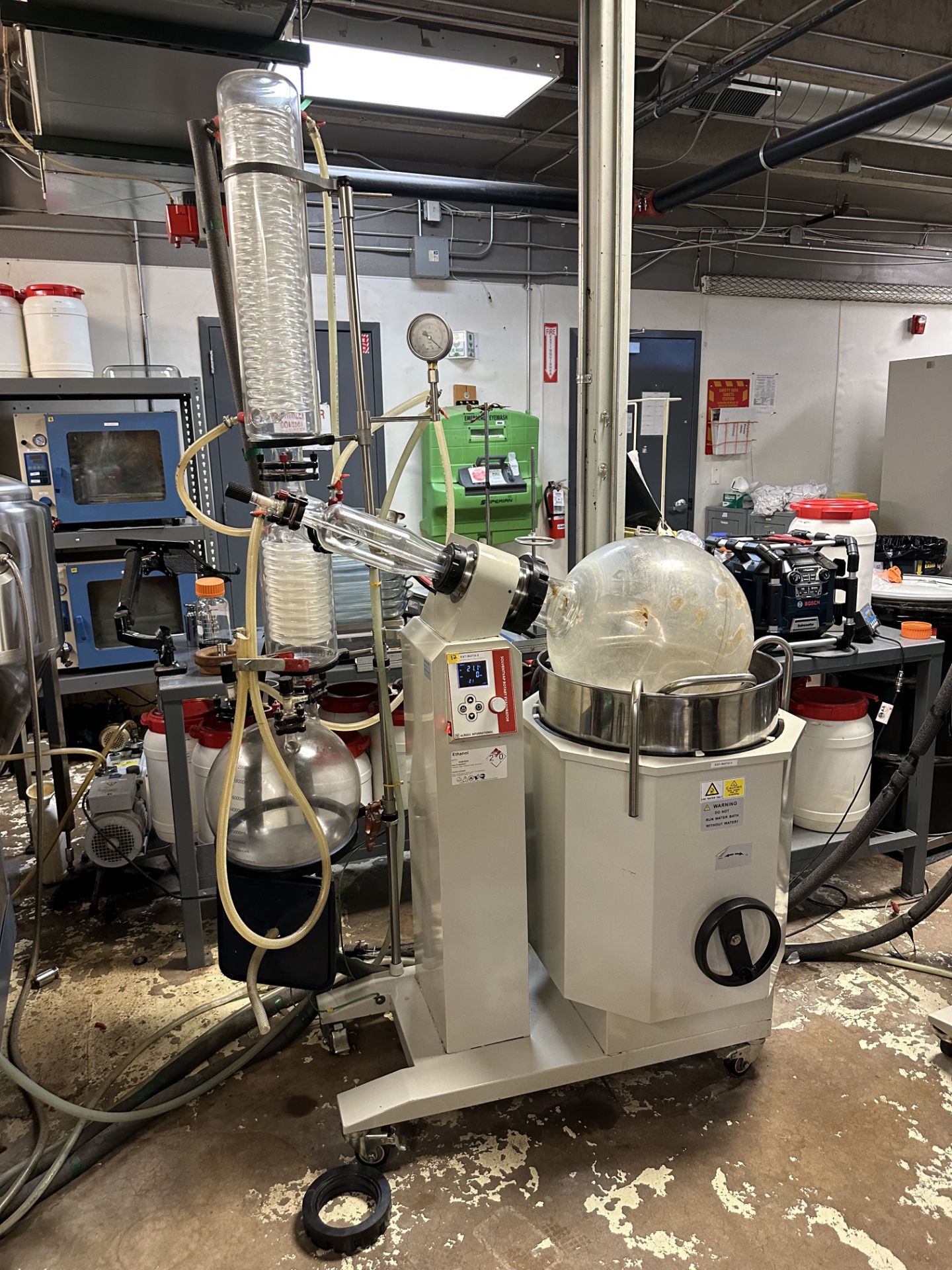 Lot of (2) Used Across International 50 L Rotary Evaporators w/ PolyScience DuraChill Unit.