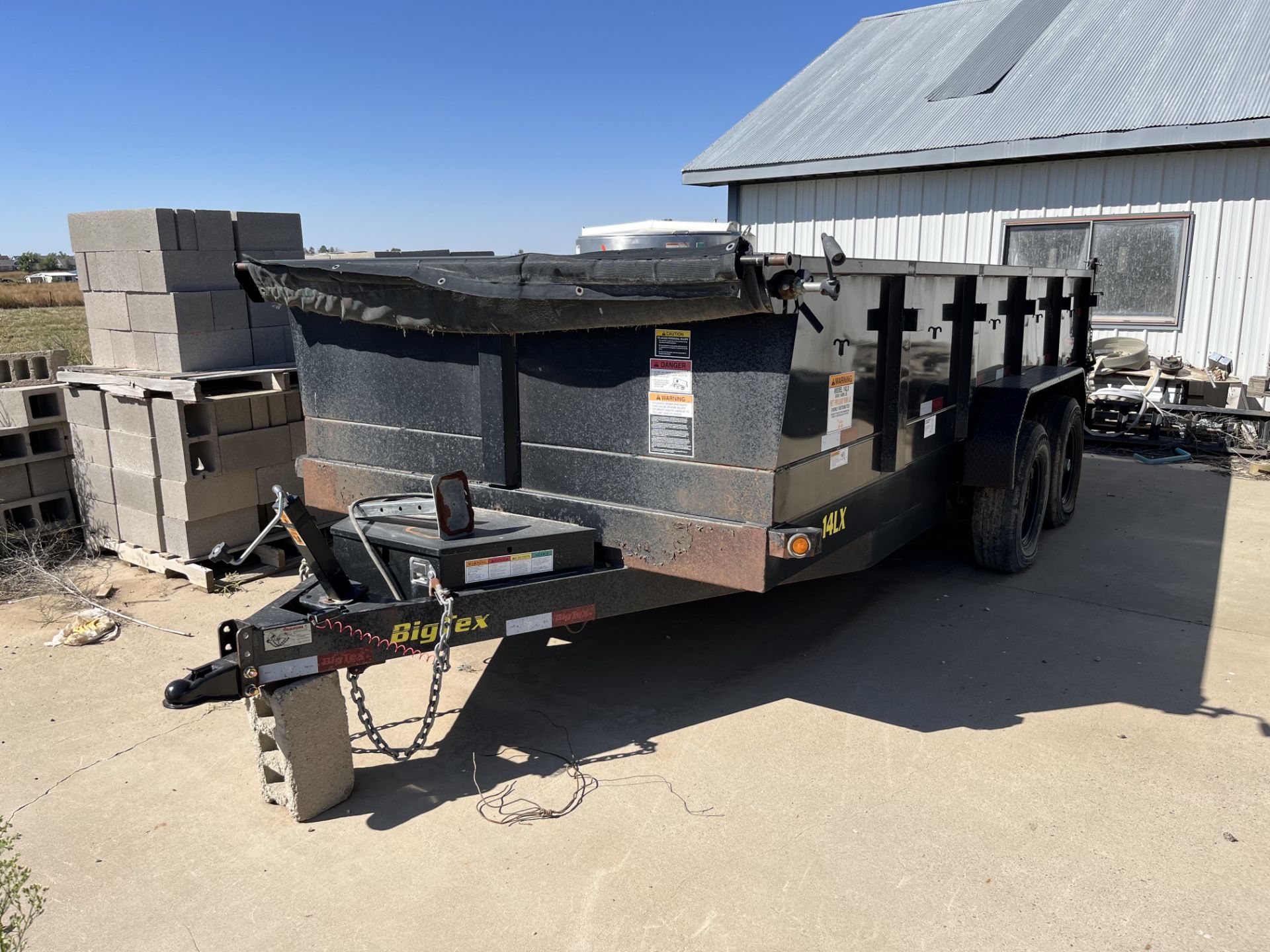 Lot of (2) Used Big Tex 10LX Pro Series Tandem Axle Extra Wide Dump Trailers - Image 4 of 4