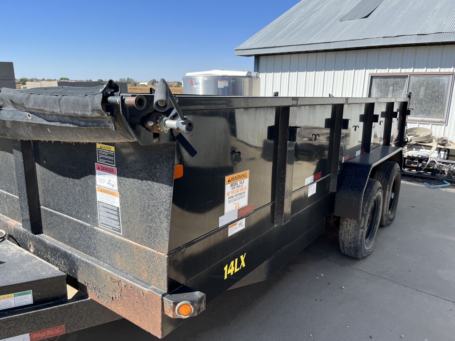 Lot of (2) Used Big Tex 10LX Pro Series Tandem Axle Extra Wide Dump Trailers