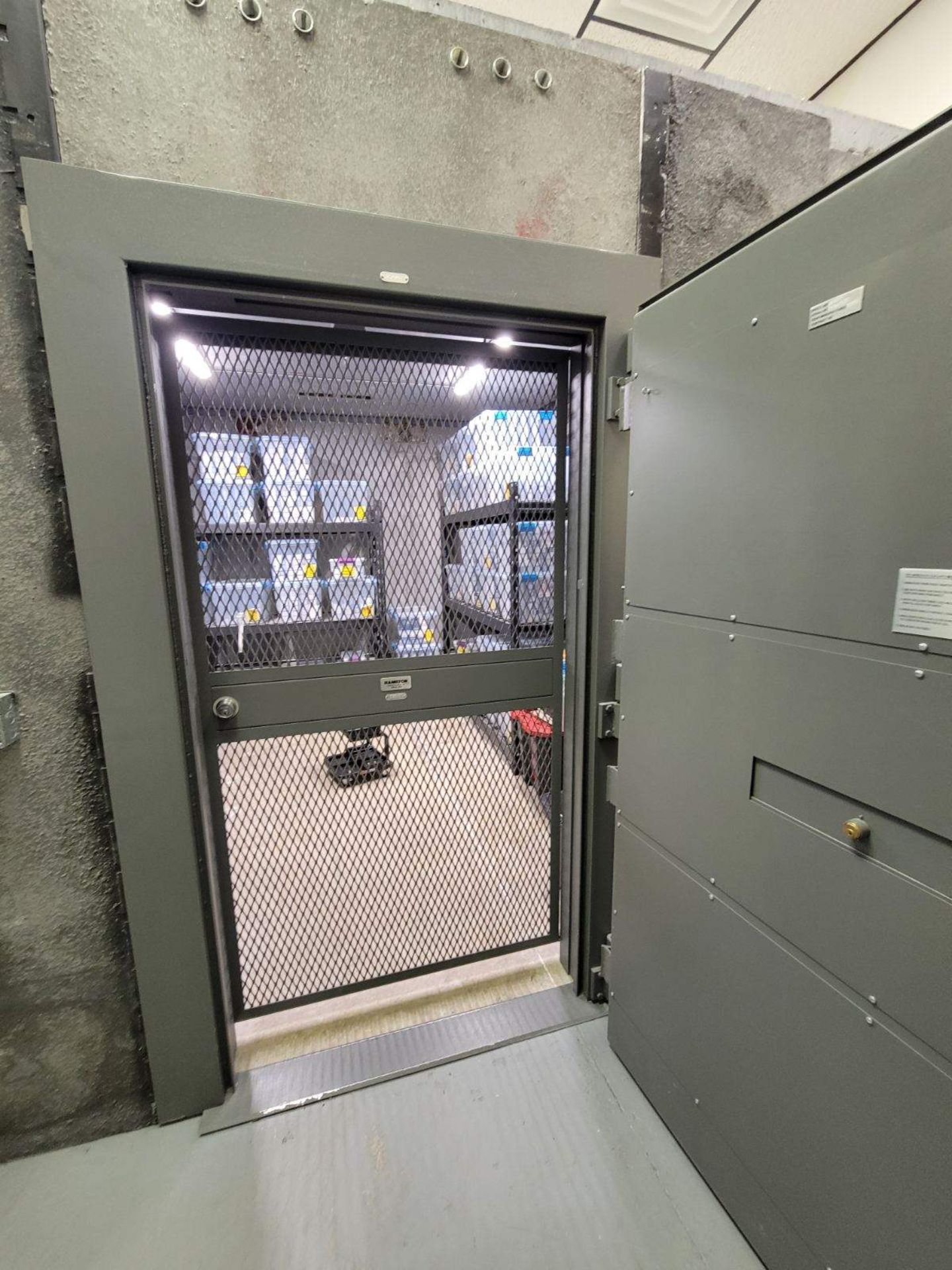 Used Hamilton Class-5 Security Bank Modular Vault w/ Ceiling. OAD: 145" L/D x 145" x 106" H - Image 3 of 5