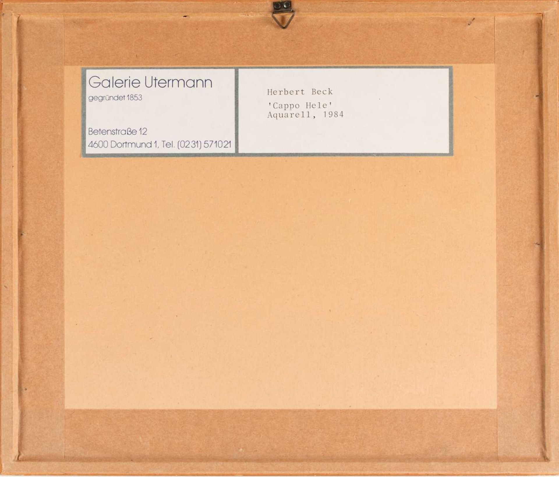 Herbert Beck (1920 Leipzig - Tegernsee 2010) - Bild 3 aus 3