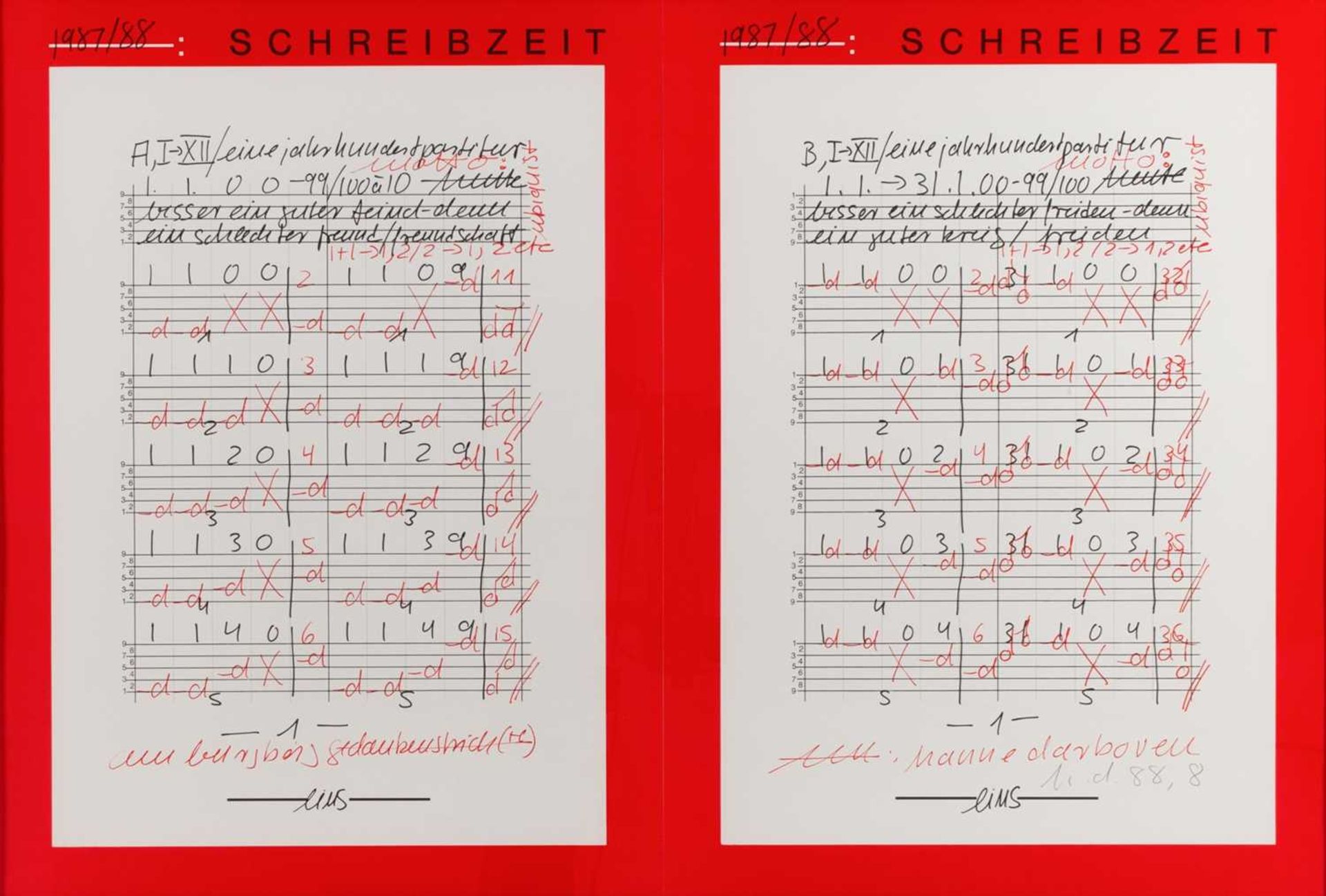 Hanne Darboven (1941 München - Hamburg 2009)