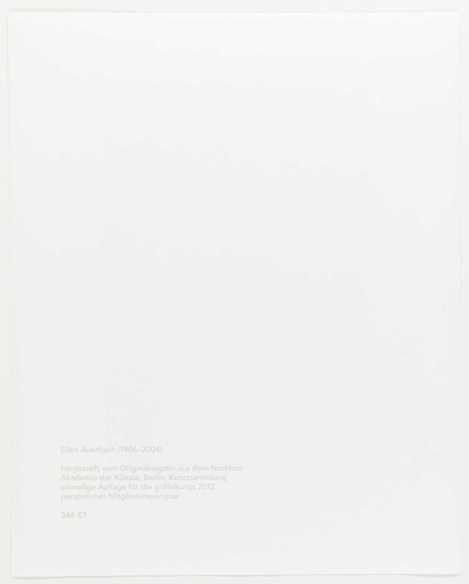 Ellen Auerbach (1906 Karlsruhe - New York 2004) - Bild 3 aus 3