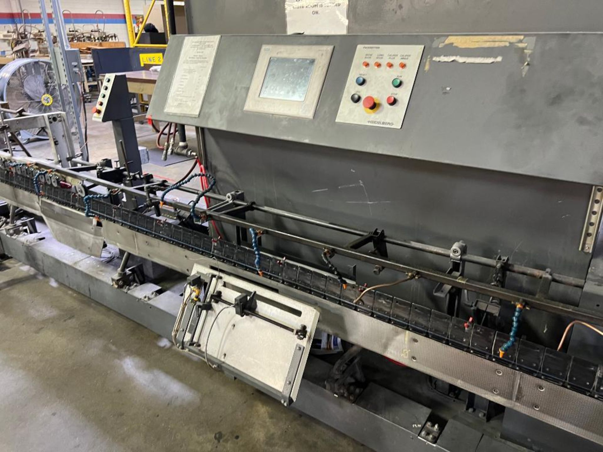 LOT: WE-6 Goss 25-Pocket Saddle Stitcher (1998), (12) Stream Feeders with Extension Conveyor, (4) Co - Image 11 of 53