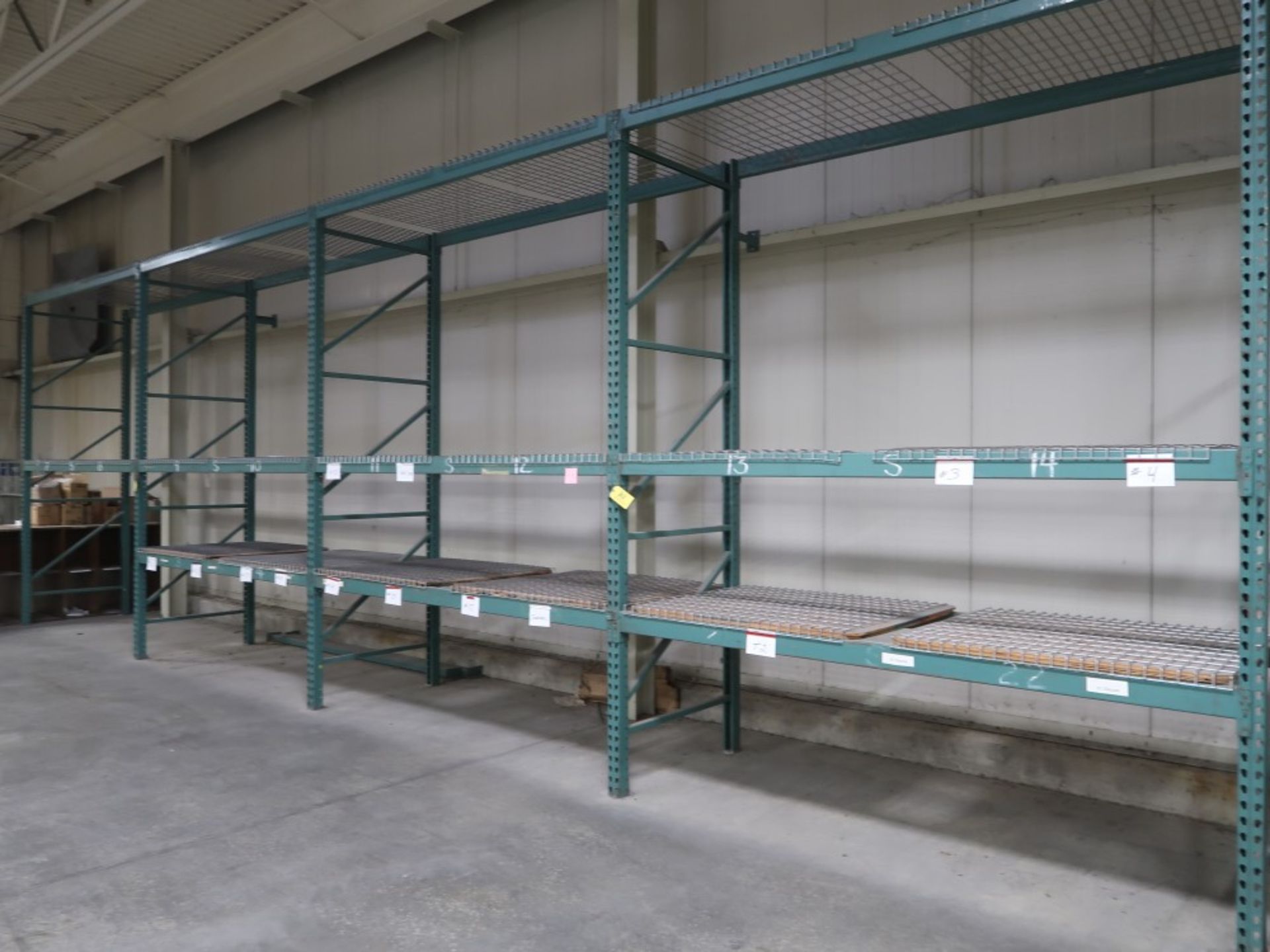 (4) Sections of Heavy Duty Multi-Tier Adjustable Pallet Racking