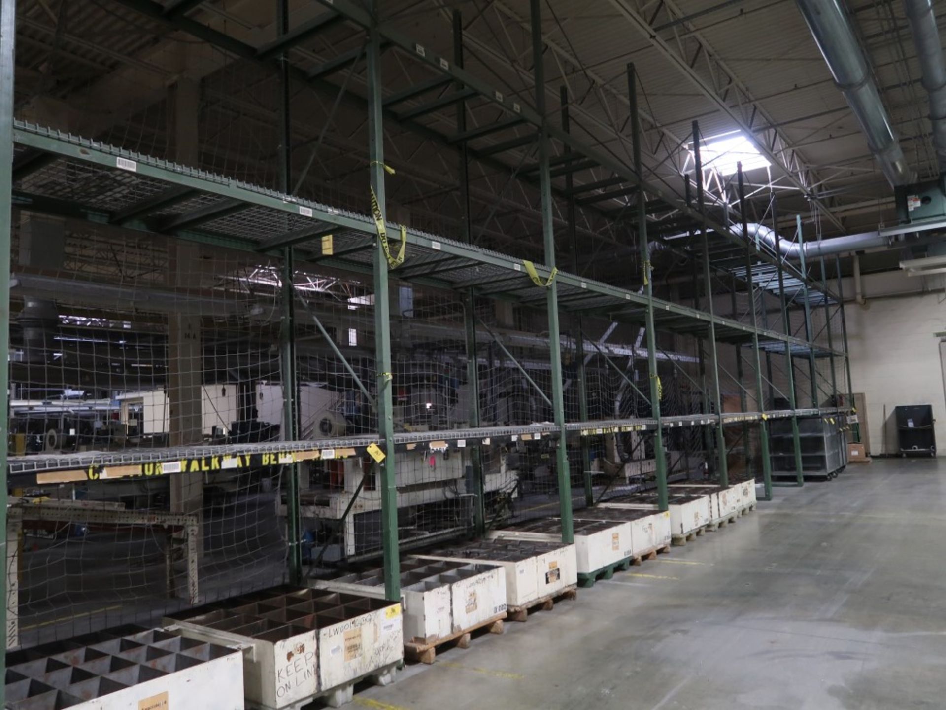 (9) Sections of Heavy Duty Multi-Tier Adjustable Pallet Racking