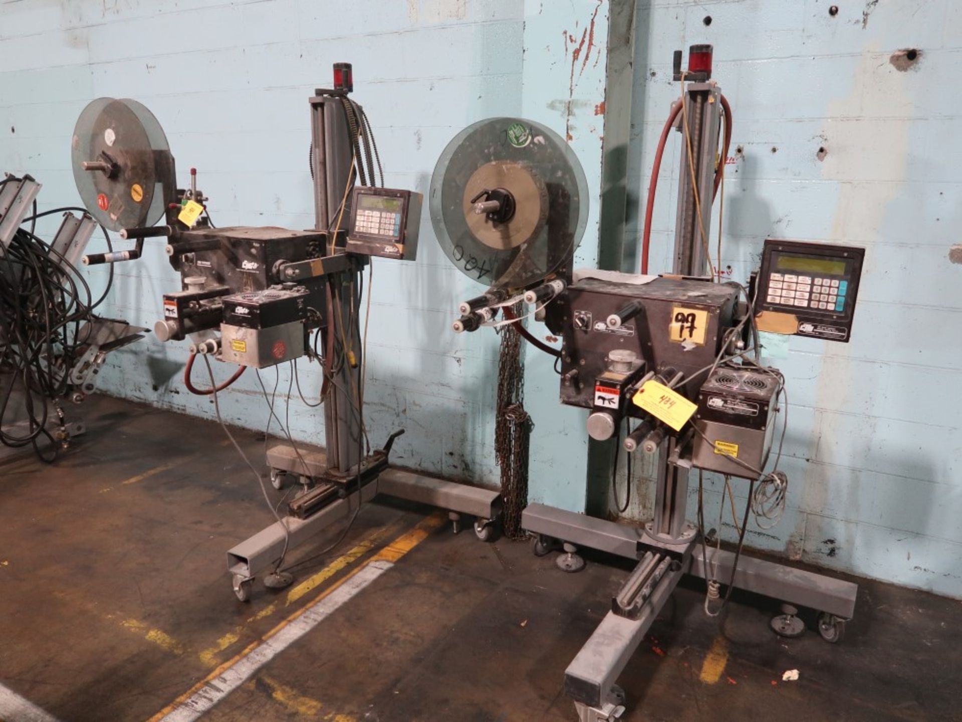 (2) CTM 360 Series Applicator Modular Labeling Systems (PARTS ONLY)