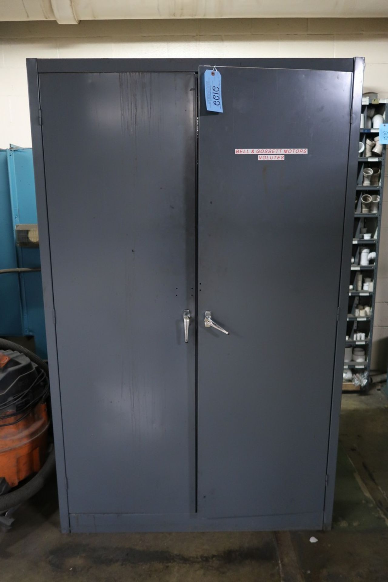 (4) Steel 2-Door Cabinets with Contents Pump Maintenance Components