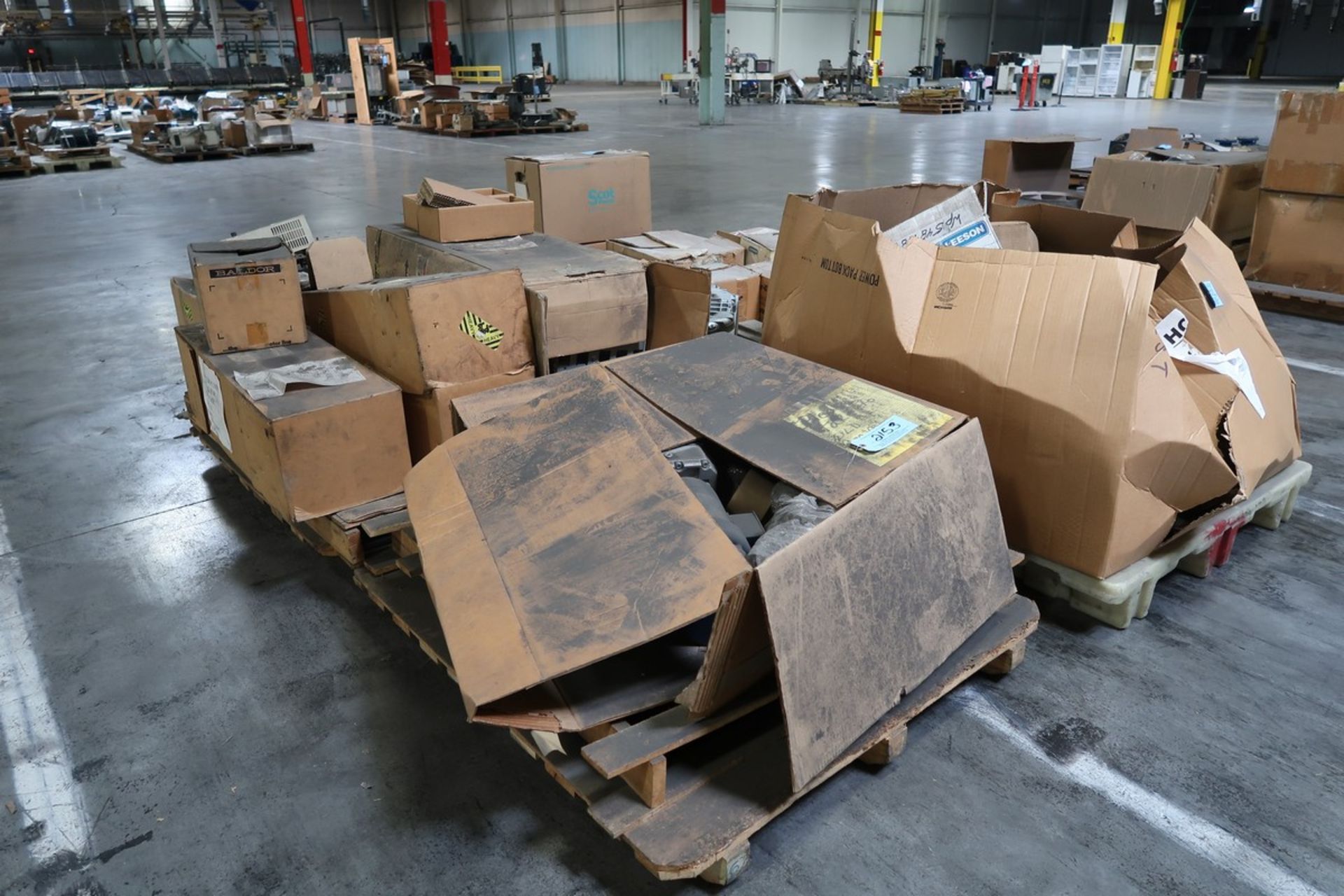 (6) Pallets of Assorted Motors & Electrical Components