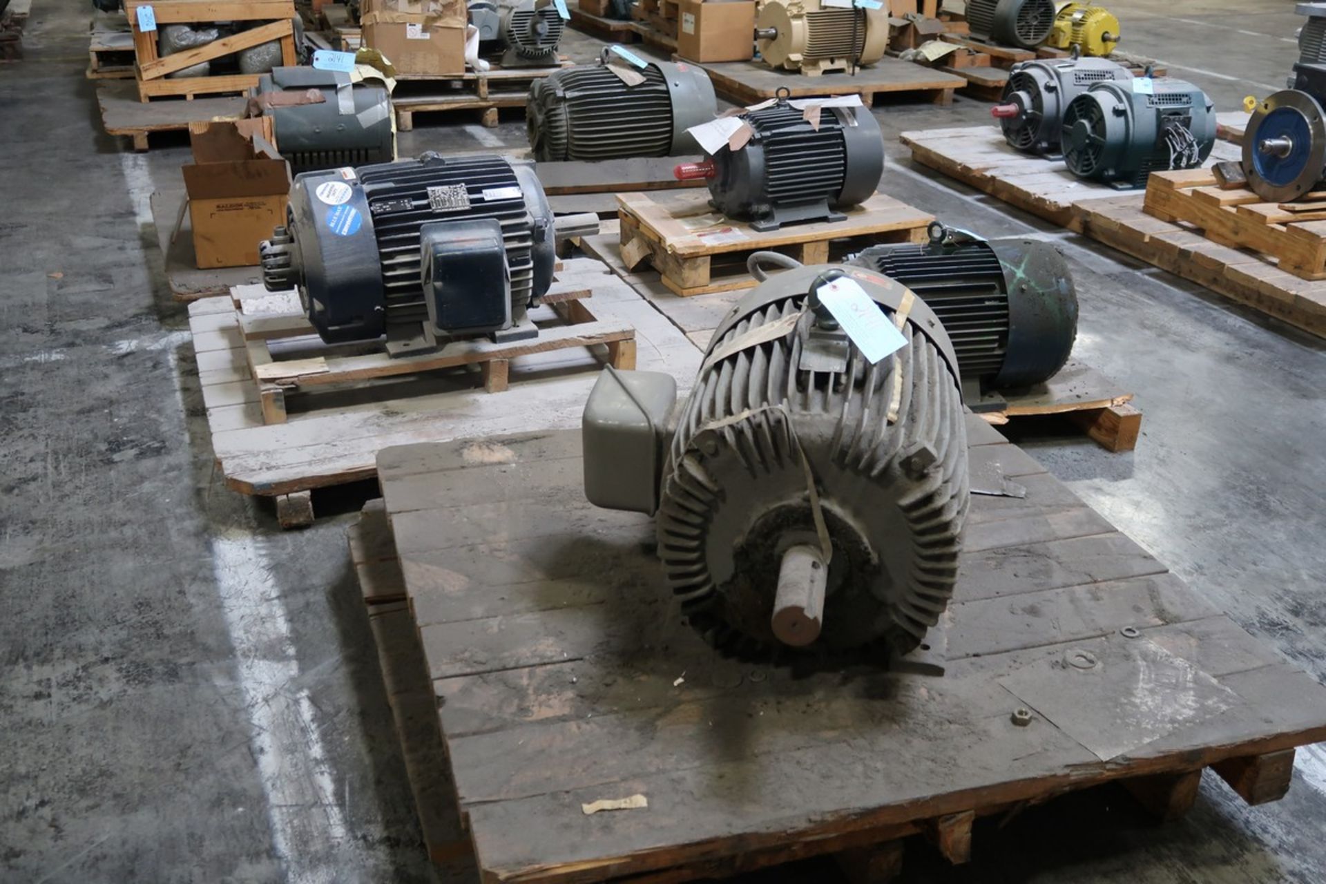 (6) Assorted Motors, HP Range From 1.5 HP to 75 HP