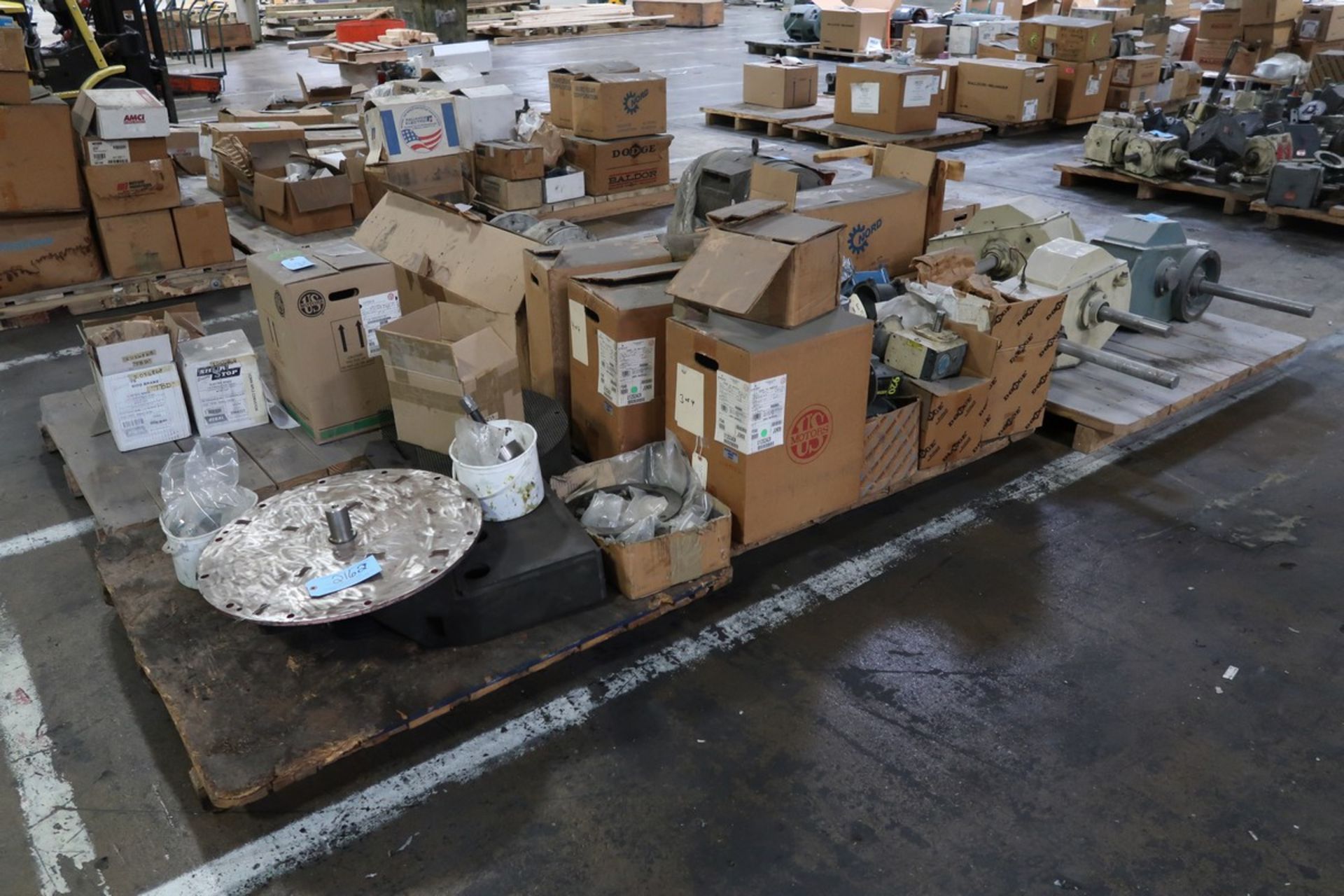 (6) Pallets of Assorted Motors & Gear Boxes