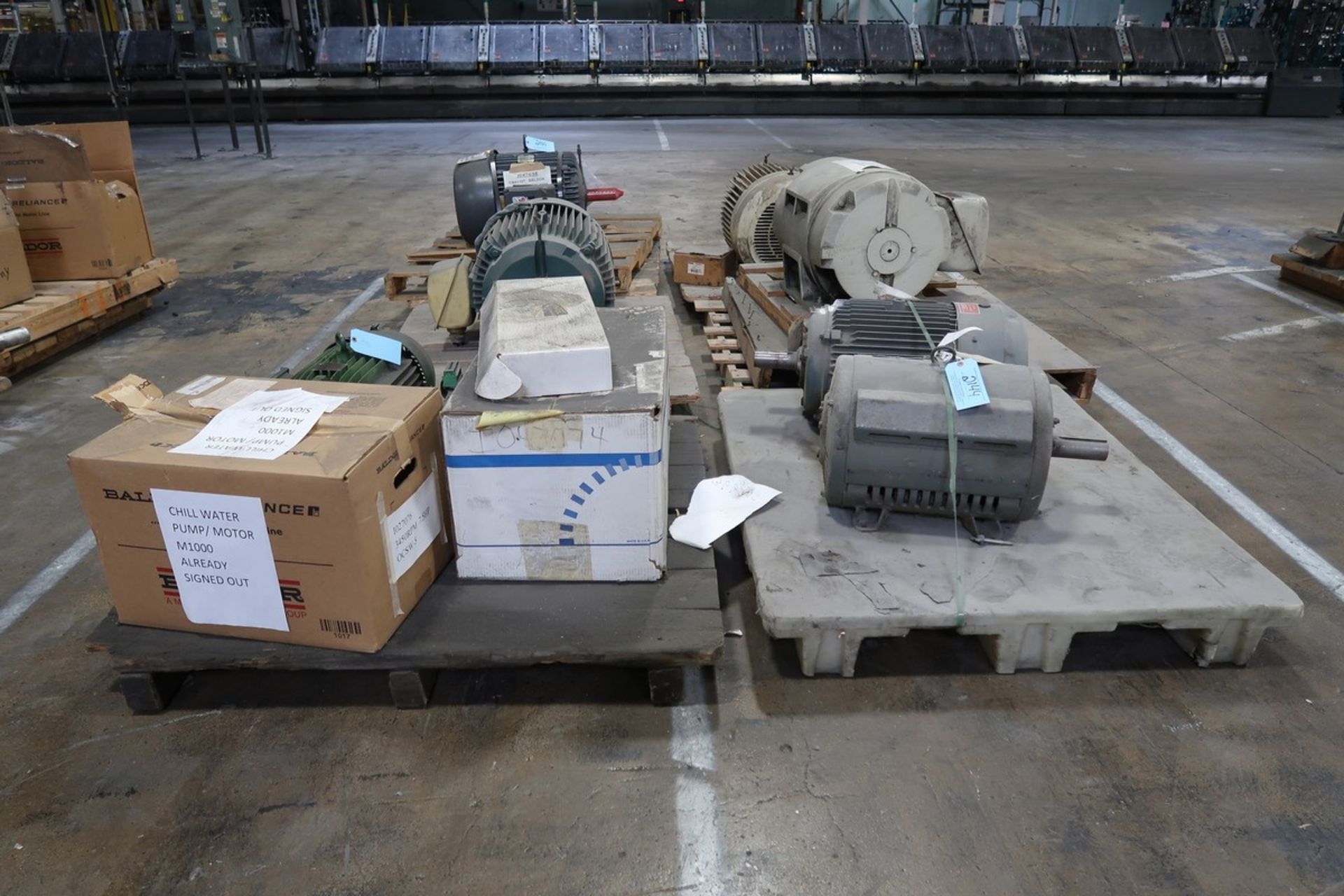 (6) Pallets of Assorted Motors, HP Range From 7.5 HP to 60 HP