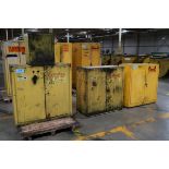 (4) Flammable Liquid Storage Cabinets