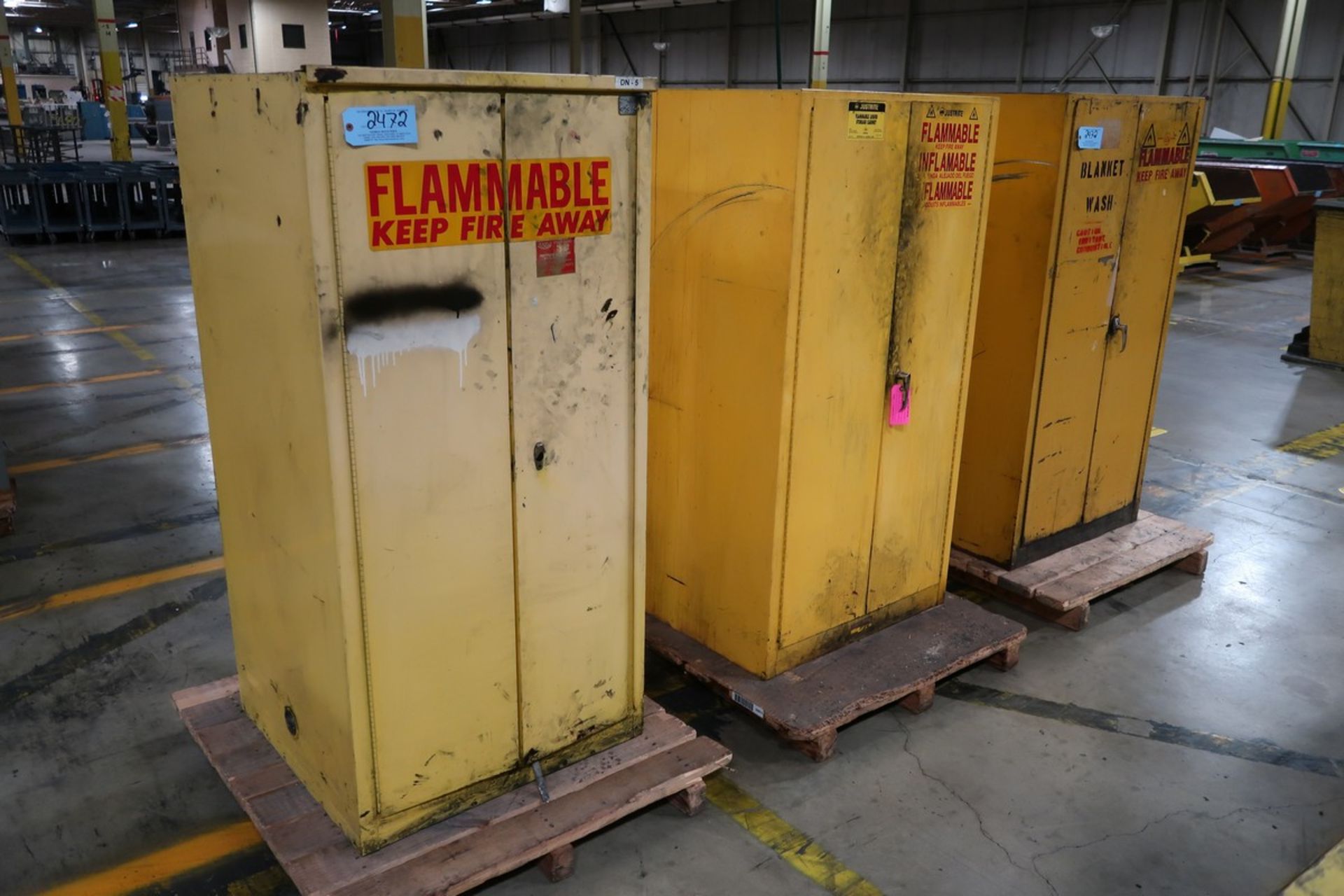 (3) Flammable Liquid Storage Cabinets