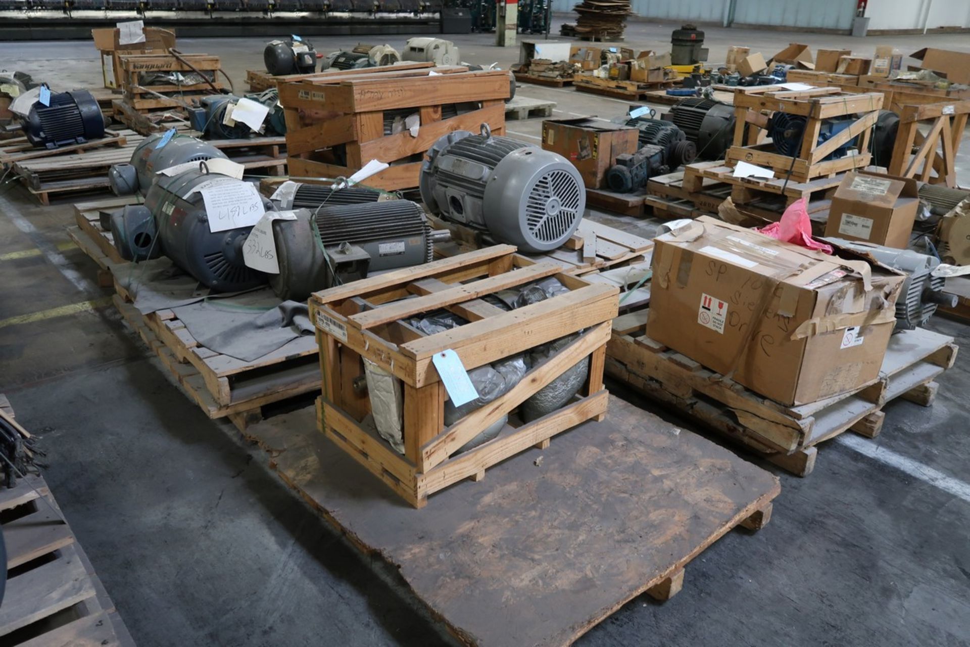 (9) Assorted Motors, HP Range From 10 HP to 60 HP