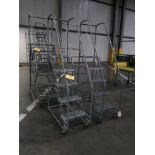 (4) Cotterman 5 & 6 Step Aircraft Type Warehouse Ladders