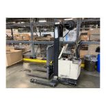 Crown 3500 lb. Model 40WTL Electric Stacker, S/N 6A219827, 24 Volt, 2-Stage Mast (west bindery) (