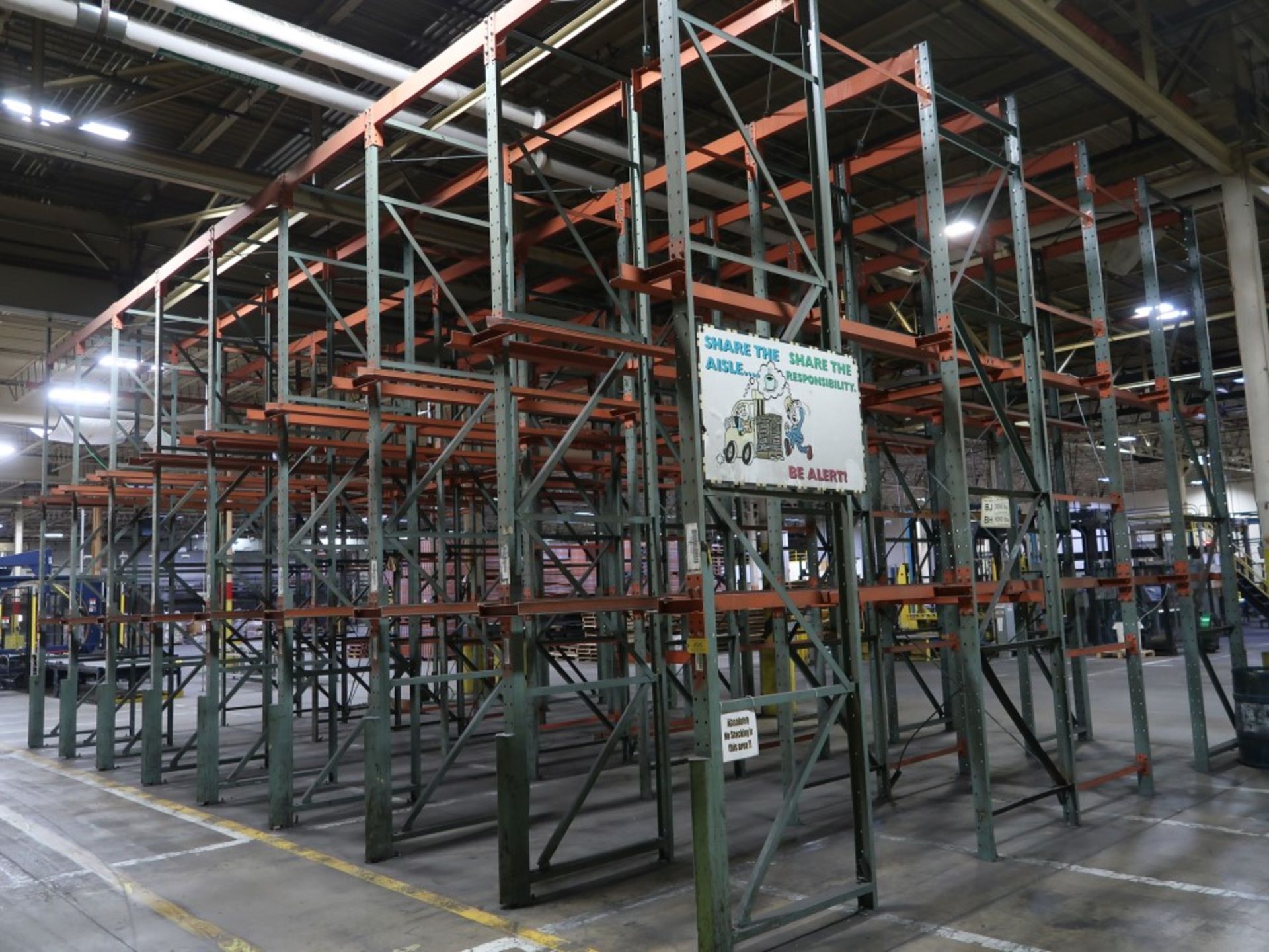 (16) Sections Heavy Duty Multi Tier Push Back Pallet Racking - Image 3 of 3